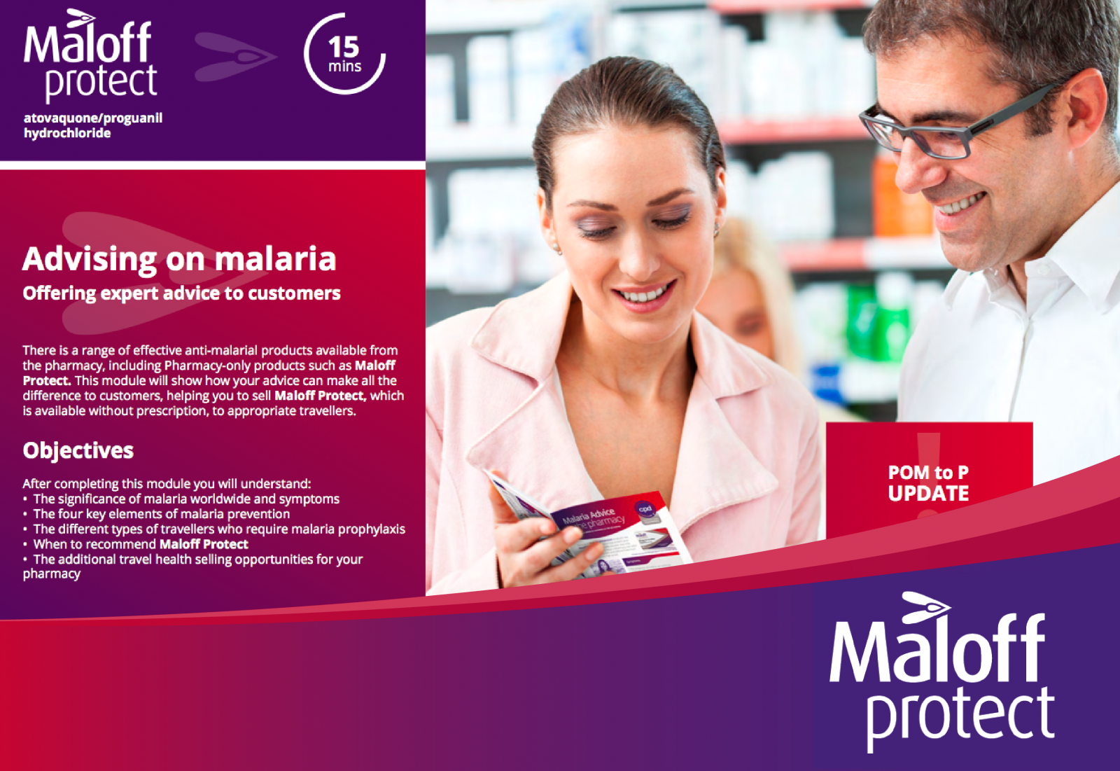 Advising on malaria
